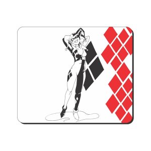 Superhero Mouse Pad - Harley Quinn BW