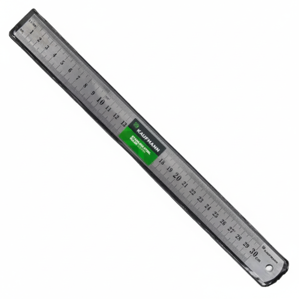 Kaufmann Steel Ruler 300mm - Precision Measuring Tool