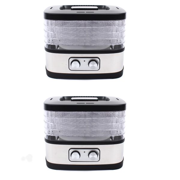 2 PCS Dehydrator with 5 Drying Racks