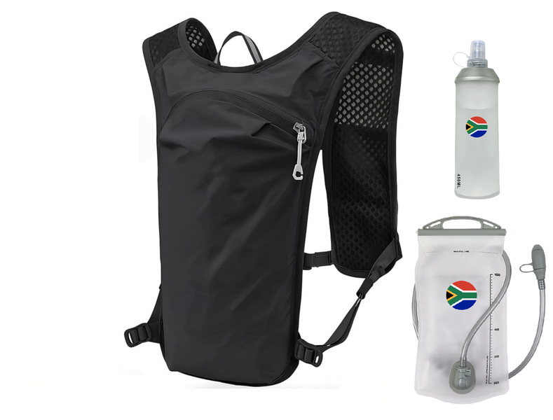 Sports Hydration Backpack Vest Set with Hydration Bladder &amp; Water Bottle
