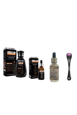 Biotin Growth Kit- Shampoo + Oil, Derma Roller &amp; Hair Growth Oil