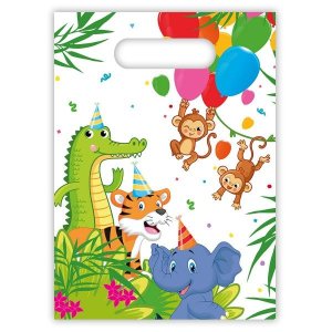 Jungle Balloons Plastic Party Bags