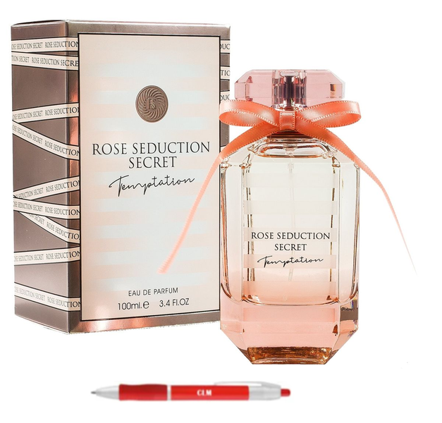 Rose Seduction Secret Temptation Eau De Parfum 100ml For Women &amp; CLM Pen