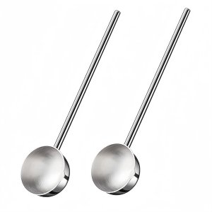 Small Soup Ladle 2Oz Long Handle Ladles for Kitchen 2 Pack