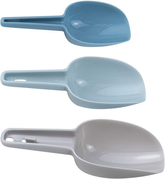 3 Piece Scoop Set, Multi Purpose Plastic kitchen scoops