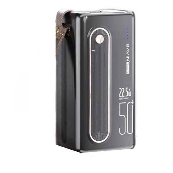 50,000 mAh power bank with a built in flashlight and 7 ports