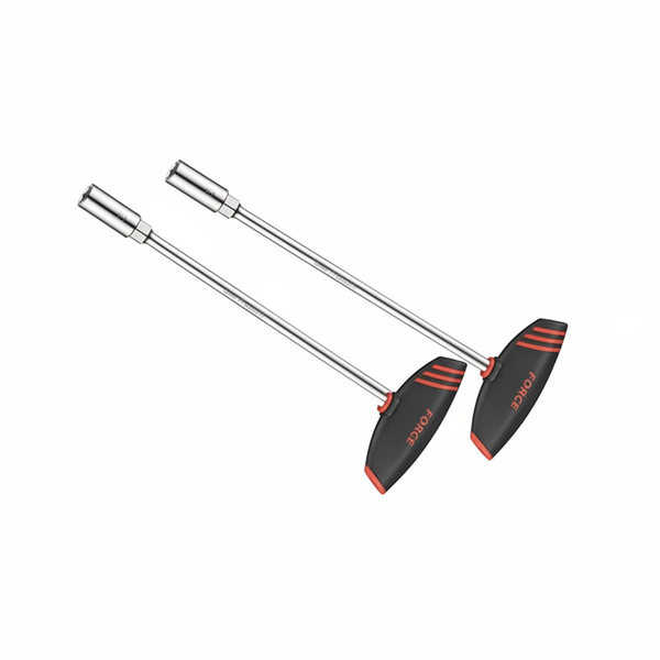 Force 9mm Hex Nut Driver with Soft Grip T-Handle - 2 Pack