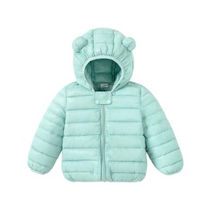 Baby/ Toddler Stylish 3D Ear Print Solid Hooded Cotton Coat