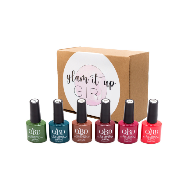 Glam It Up Girl UV/LED Gel Nail Polish - Dark Shellac Colour Kit