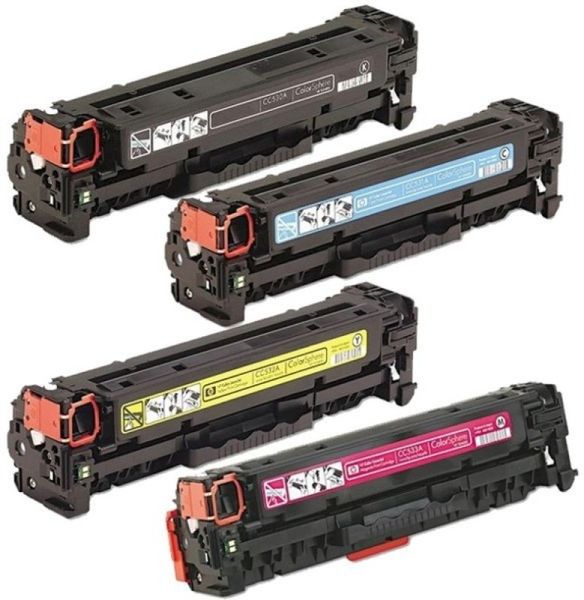 Compatible Toner Cartridges CC530A Combo Set - (Black,Cyan,Magenta,Yellow)