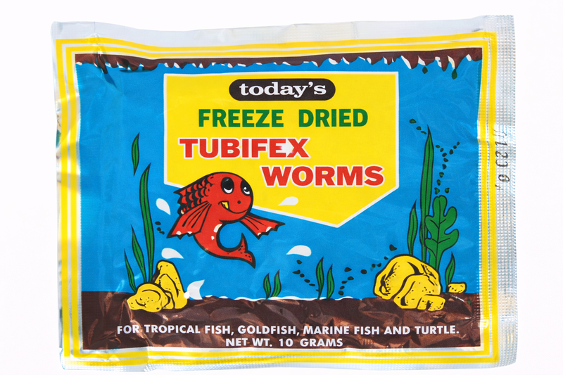 Freeze Dried Tubifex Worms - Nutritious Treat for Aquarium Fish 10g