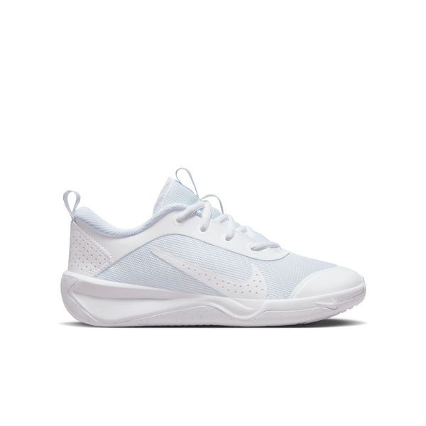 Nike Big Kids' Omni Multi-Court Indoor Court Shoes - White/Pure Platinum