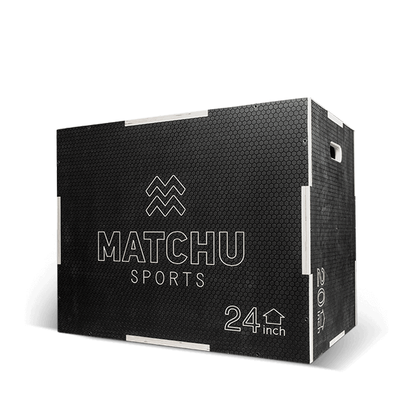 MATCHU Wooden Plyo Box (50cm x 60cm x 75cm) - Black