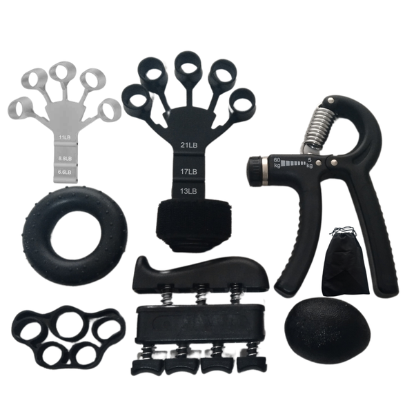 Hand Grip Adjustable Resistance Trainer + Finger Trainer Strengthener