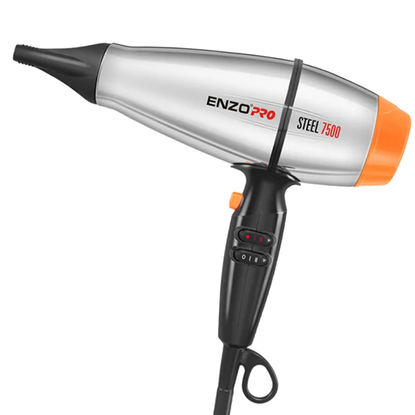ENZO Retro Design Durable Metal AC Motor Stainless Steel Hair Dryer