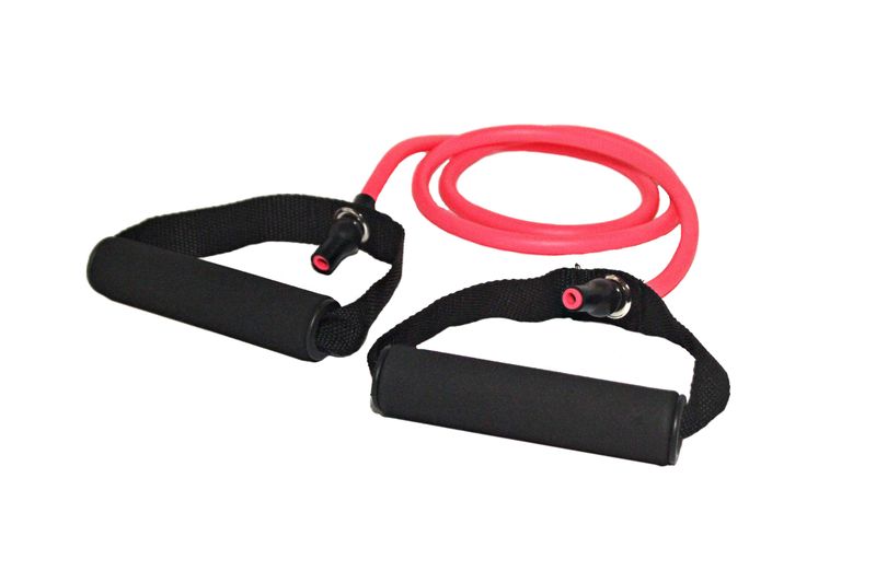 Medalist Resistance Band With Handle Light - Red