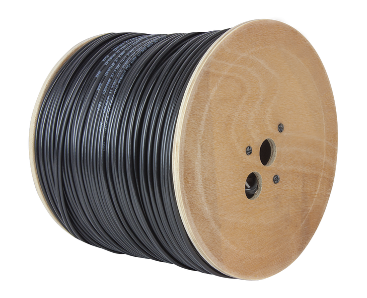 CCTV Cable Coax BNC RG59 &amp; Power Adaptor - 300m (Pure Copper)