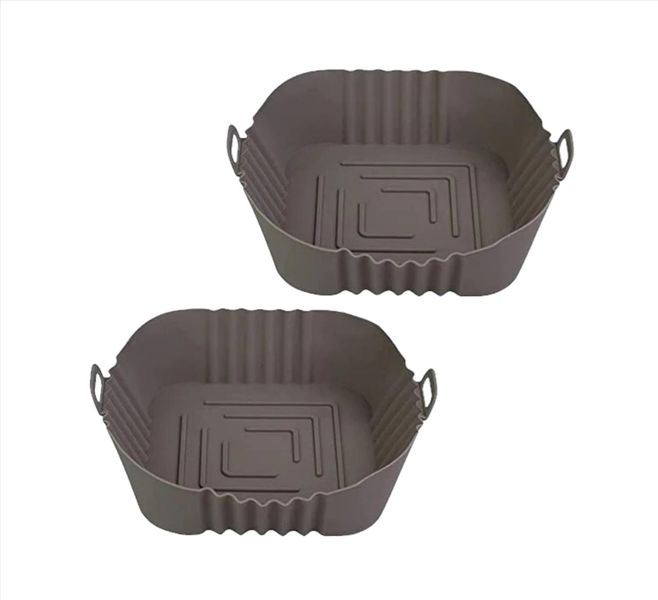 Square Silicone Air Fryer Liner 20cm - 2 Pack