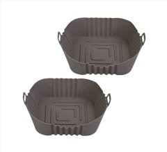 Square Silicone Air Fryer Liner 20cm - 2 Pack
