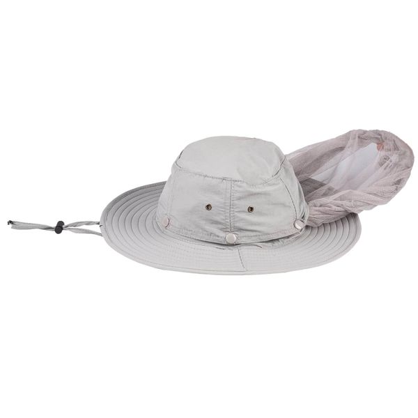Mosquito Head Net Cap,Bug Cap Upf 50+ Sun Protection with Hidden Netting