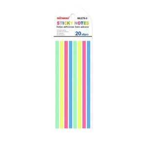 10 Pack 13x4mm Different Colors 20x8 Pieces Sticky Notes