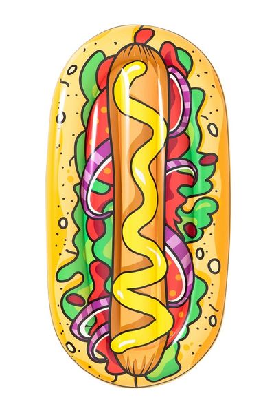 Bestway 1.90m x 1.09m Hot Dog Pool Lounge