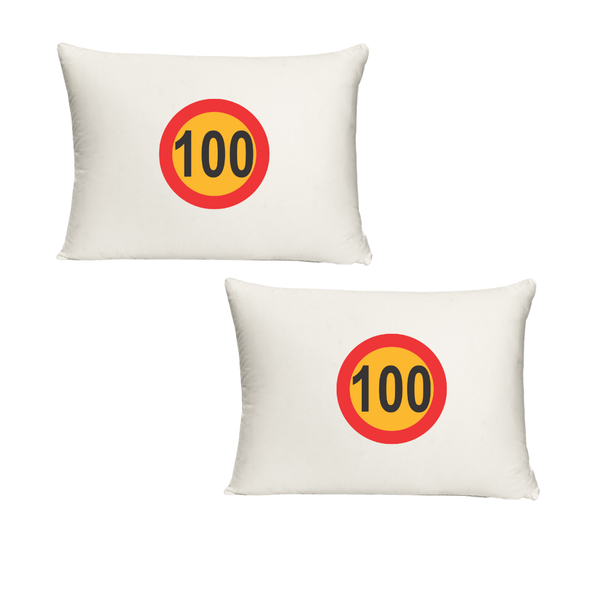 Katz Designs - Twin Pillow Cases - Polyester - 100KM