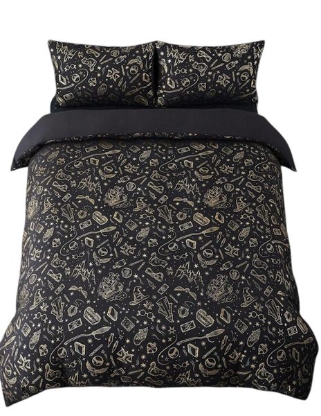 Harry Potter Spells &amp; Artifacts Duvet Cover Set - Double