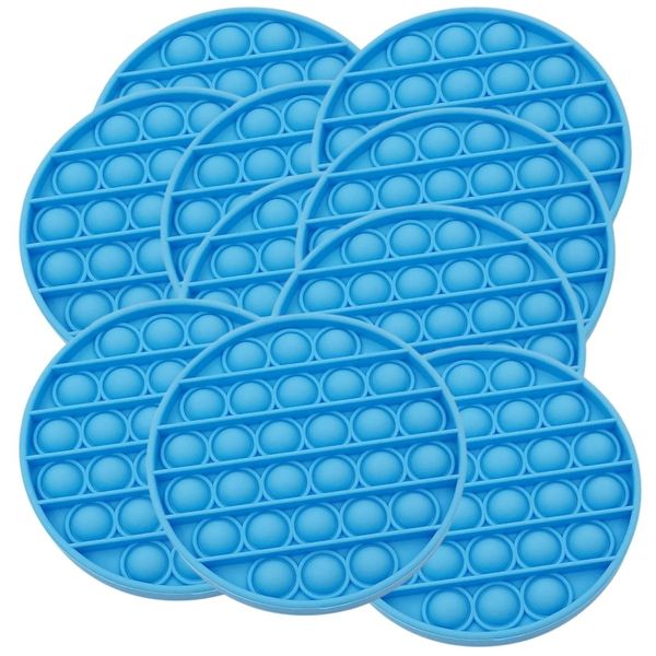 Pop it Fidget Toy bulk pack of 10 - Blue