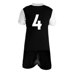 Bufftee Individual Soccer Kit - Number 4 Defenders Jersey &amp; Football Shorts