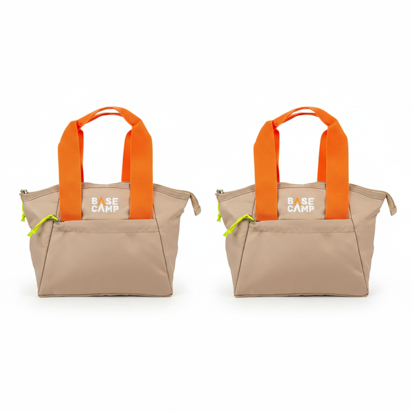 Basecamp Small Insulated Cooler Bag Tote for Picnic and Beach - 2 Pack