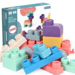 Silibaby's 20 Piece Fun &amp; Chewy Soft Building Blocks