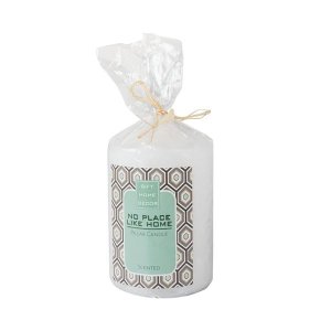 Pillar Candles - Scented - White - 10cm x 7cm - 12 Pack
