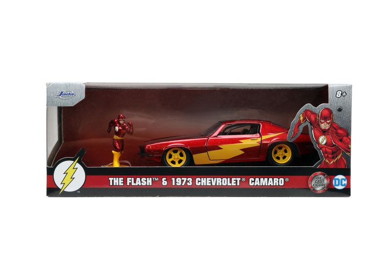 Jada DC Flash 1973 Chevrolet Camaro 1:32 with Flash Figure