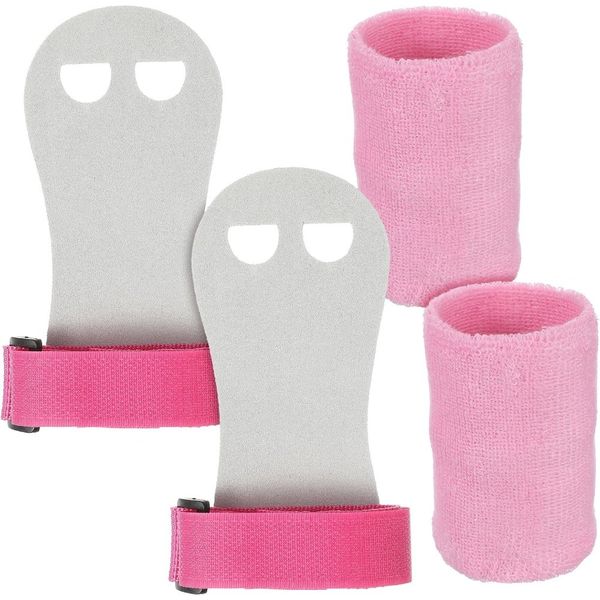 Kids Gymnastics Hand Grips Adjustable Wrist Strap, Non-Slip Palm Protection