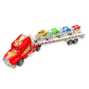 Toy Truck Carrier with Motorbikes - Car Toys for Boys