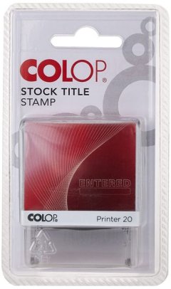 Colop - Printer 20 Stock Title Stamp - Entered