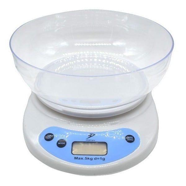 Optic Bowl Kitchen Scale - White