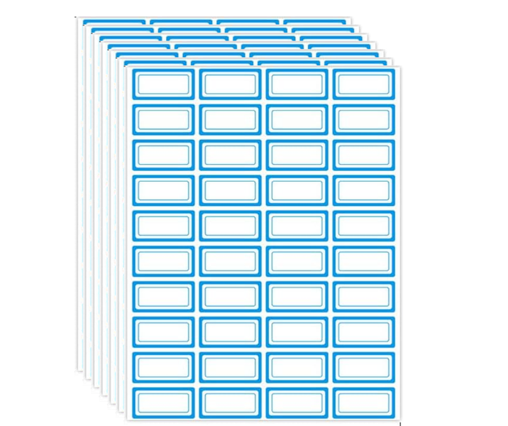 20 Sheets 40 p/sheet 800 Label Sticker Self-Adhesive Writable School Book