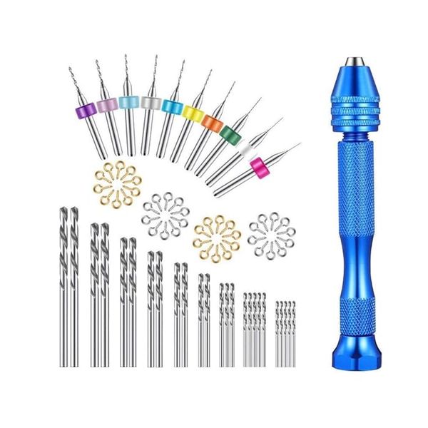 Precise Hand Drill Set 78 Pieces Micro Twist Drill Bits,Pin Vise Hand Drill