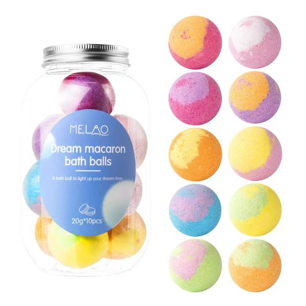 Melao Natural Plant Extract Fizzy Bath Balls (10 Pack)