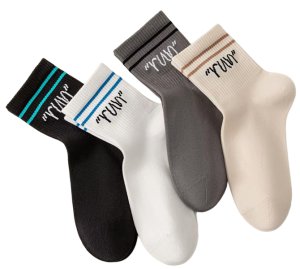 Men's Biking Trekking Quick Dry Sports Running Lightweight Socks 4 Pairs