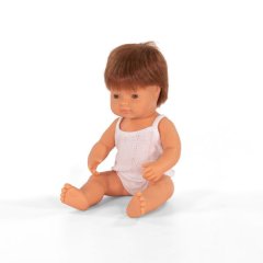 Miniland Dolls (Baby Caucasian Redhead Boy) 38cm
