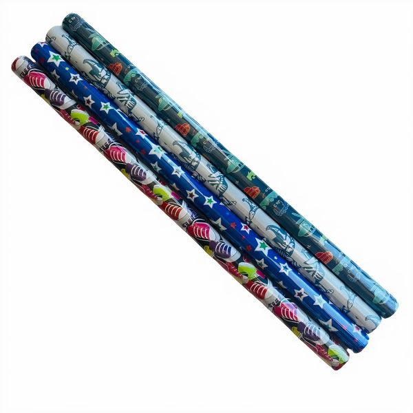 Vogue Boys - Gift / Book Wrap Paper 70cm x 1m (4 Piece)