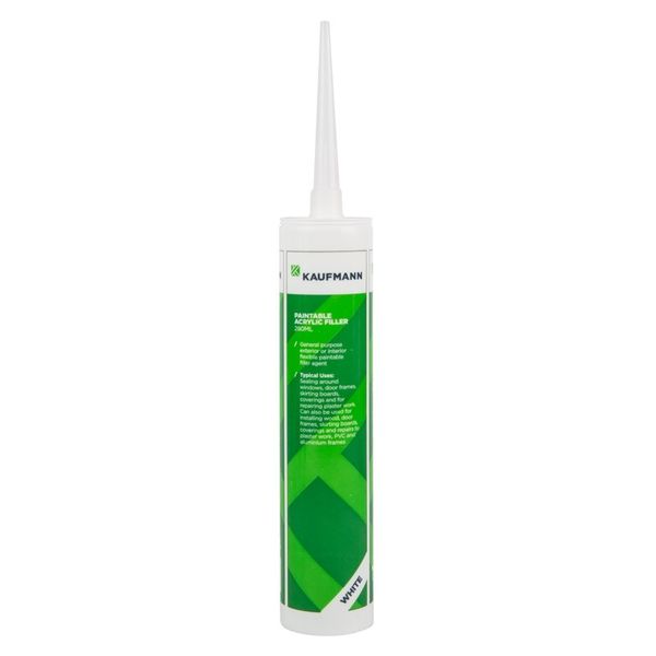 Kaufmann Paintable Acrylic Filler 280ml White