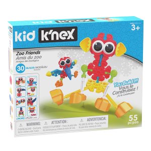 Knex - Zoo Friends Building Set - 55 Pieces/30 Models