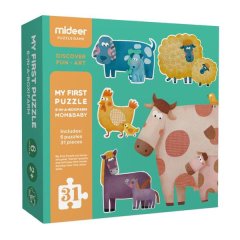 Mideer Mom &amp; Baby Puzzle - 6 in a Box: 31 Pieces