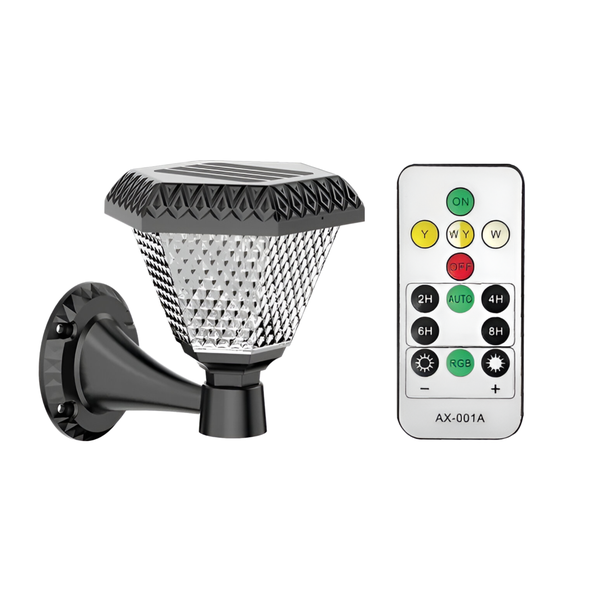 100W 1200mAh Lightweight LED Solar Courtyard Light with Remote Control