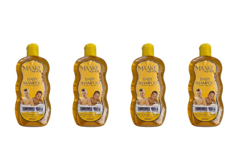 MAAKE Gentle Baby Shampoo 500ml Bottle Pack of 4