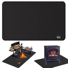 thl 193 x 132cm Under Grill Mats for Outdoor Grill | Double-Sided Fireproof